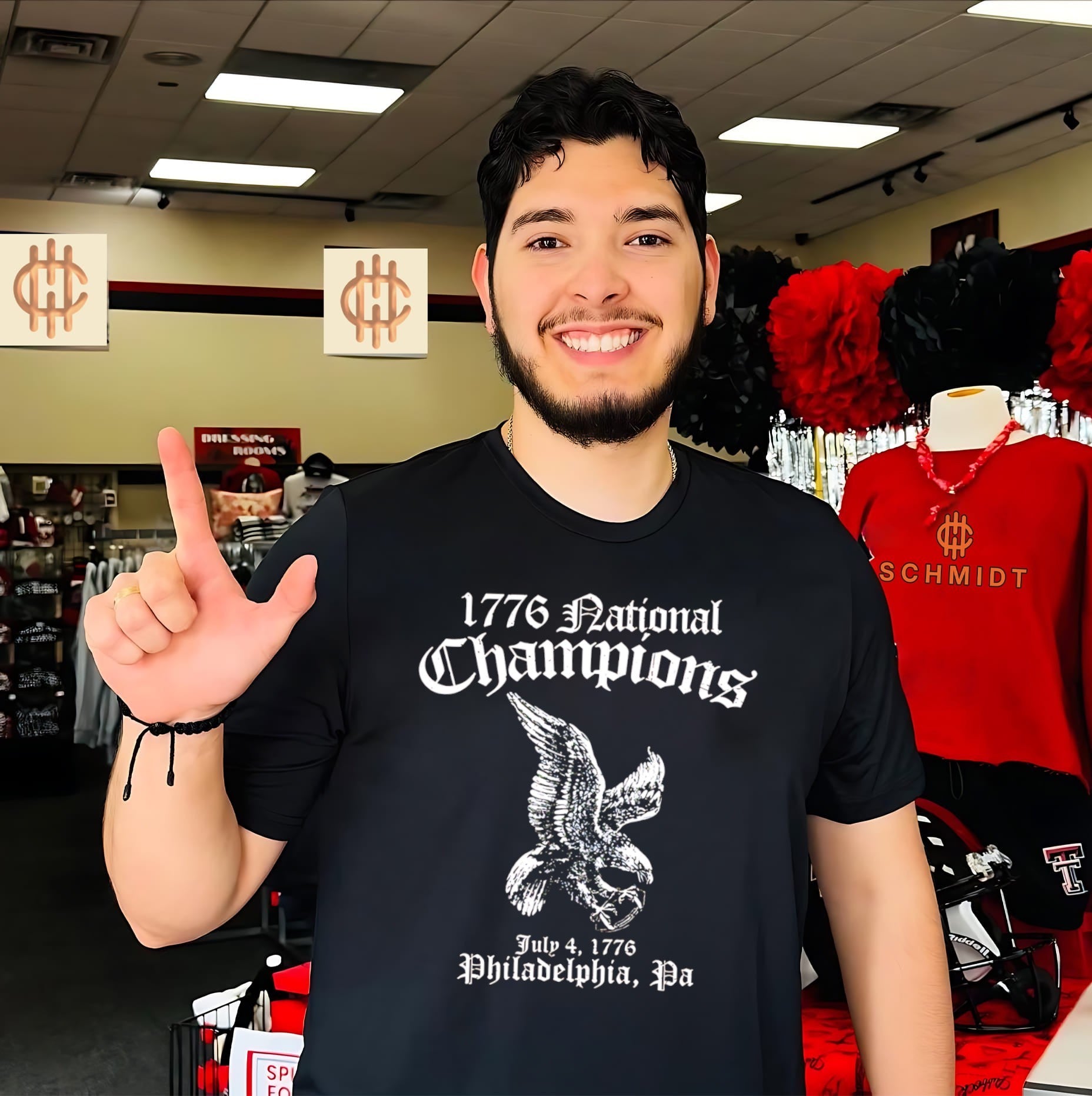 1776 National Champions July 4 1776 Philedelphia PA graphic shirt