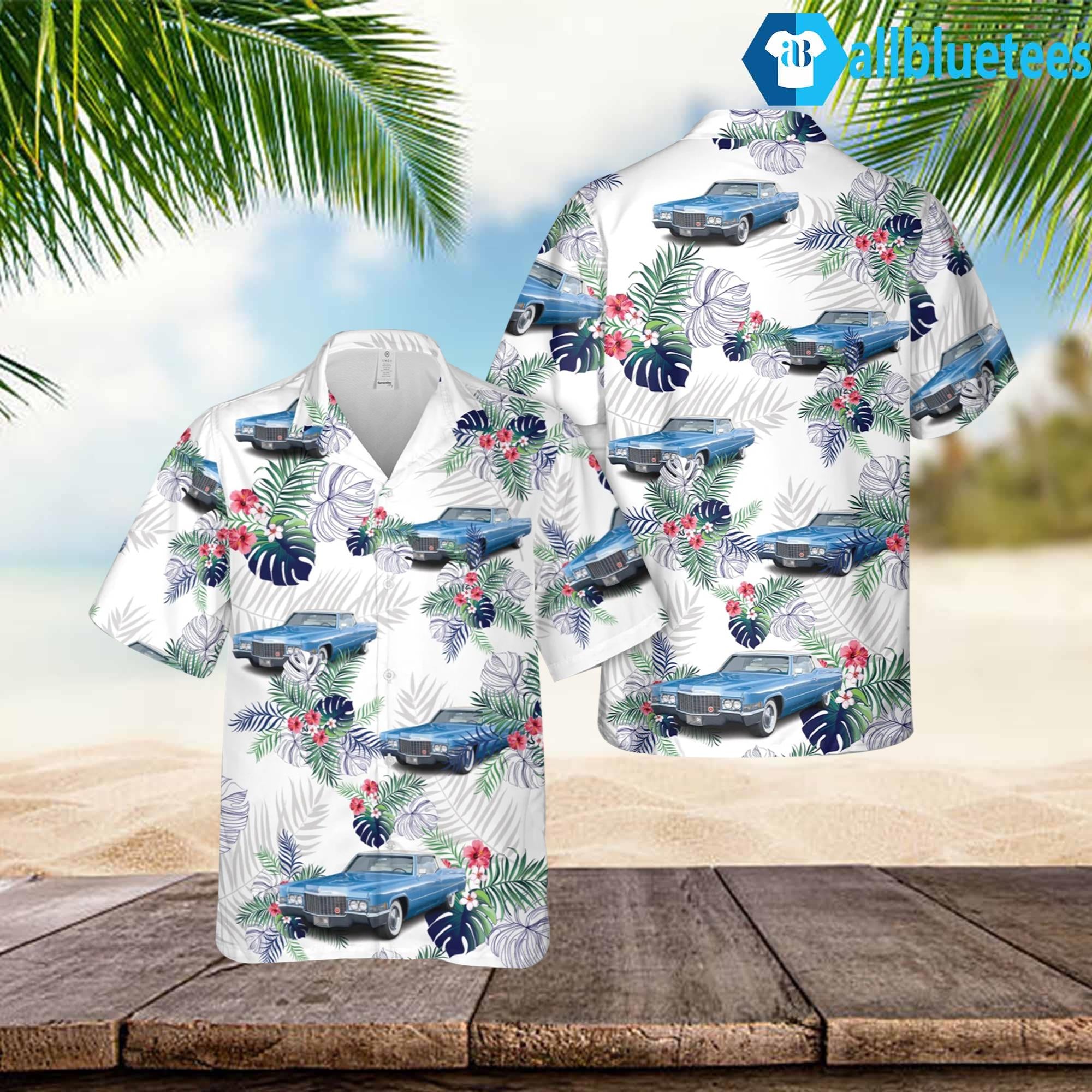 1970 Cadillac DeVille Blue Hawaiian Shirt