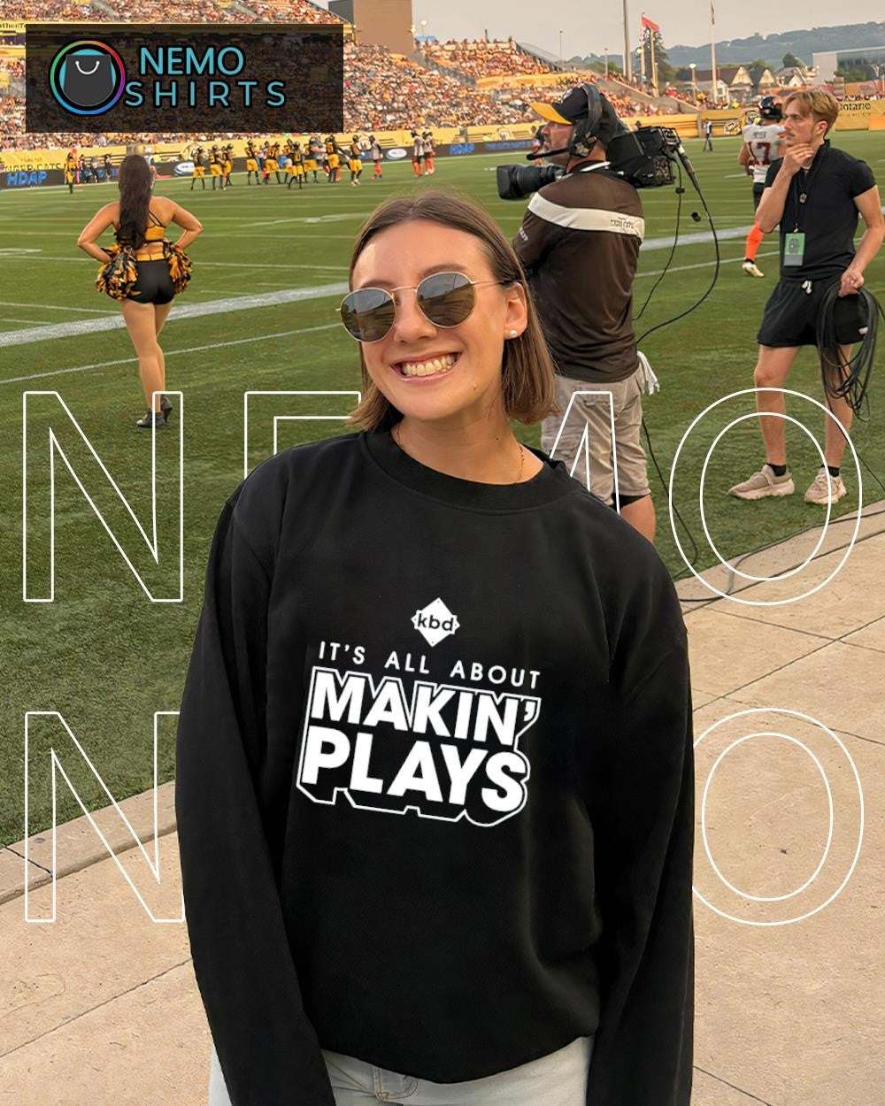 Kickball Dad KBD it’s all about making plays text shirt