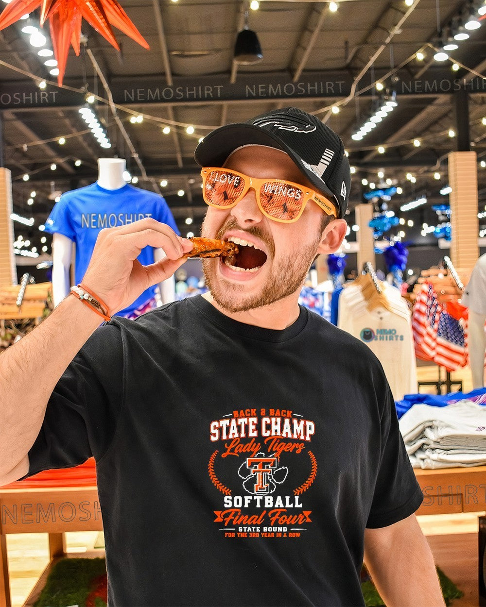 Lady Tigers back 2 back state champ softball final four shirt