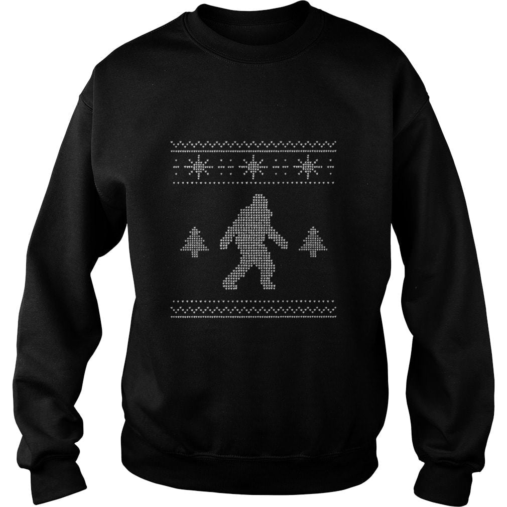Bigfoot ugly christmas sweater