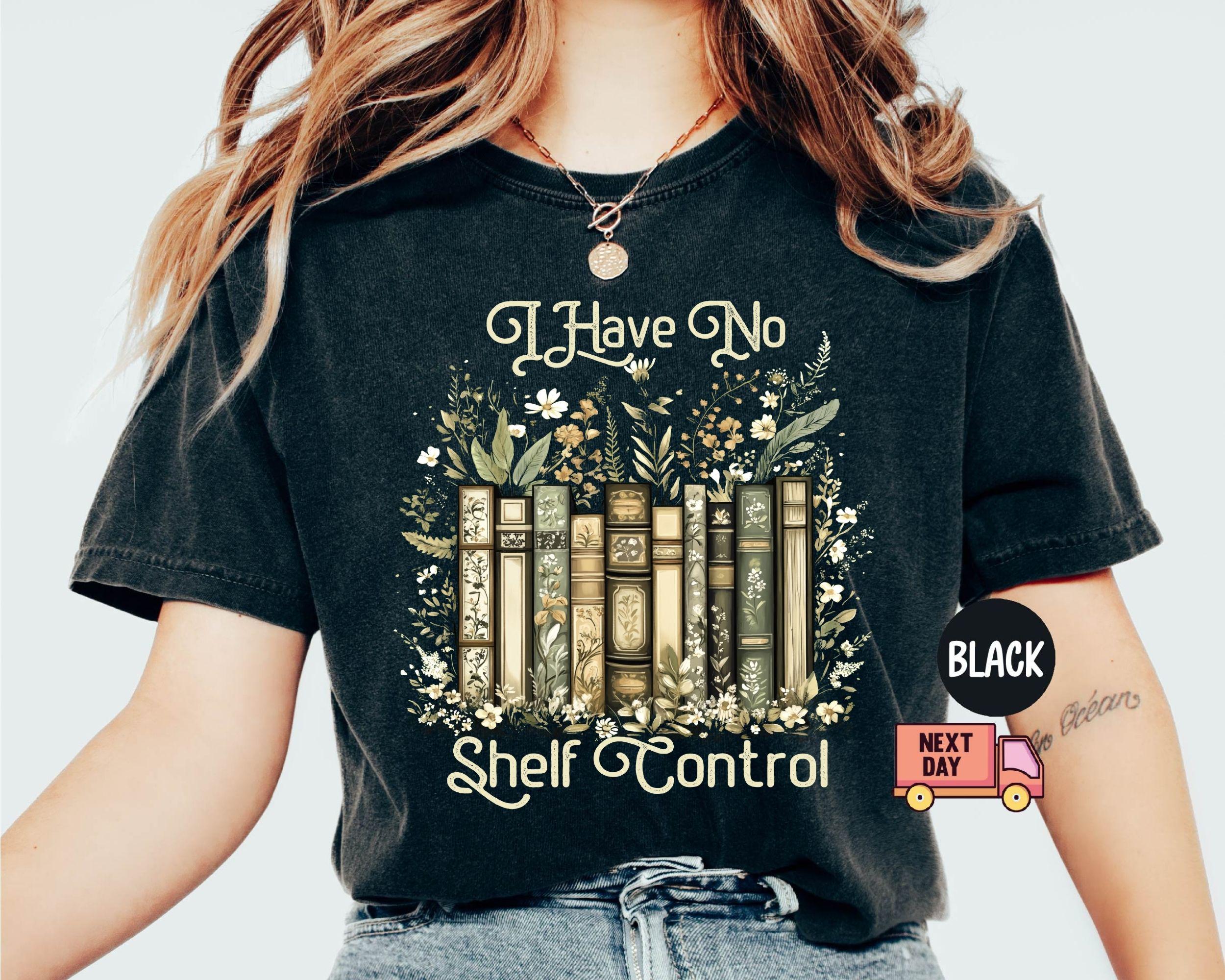 Comfort Colors Shelf Control Bookworm Book Librarian Book Lover Tee Reading Teacher Reading Tee (3)
