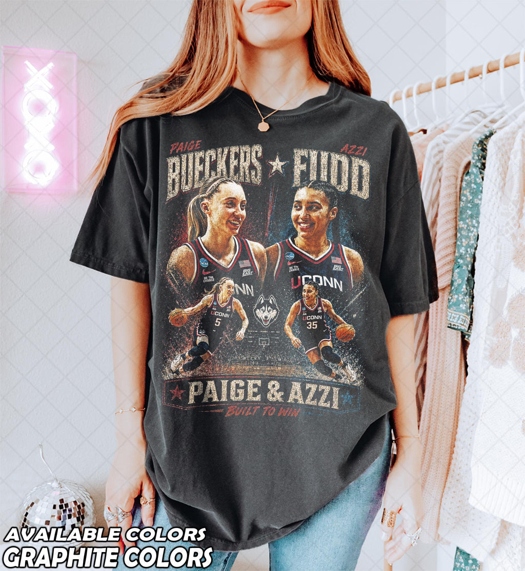 Limited Comfort Colors Paige Bueckers Azzi Fudd Basketball Fan Man (3)