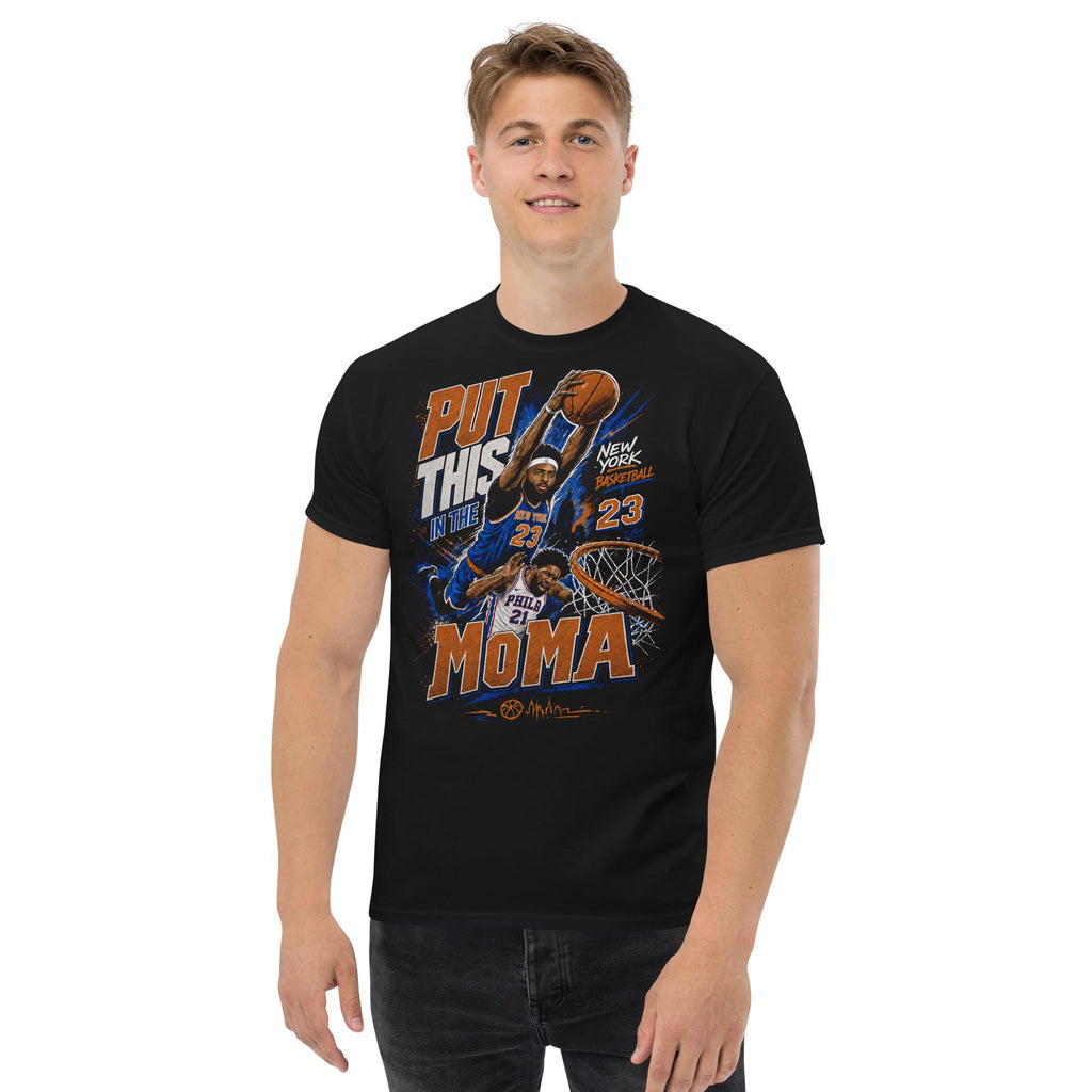York Basketball Dunk Gothic Streetwear Orange Blue Hoops Fan Vintage Poster Basketball (3)