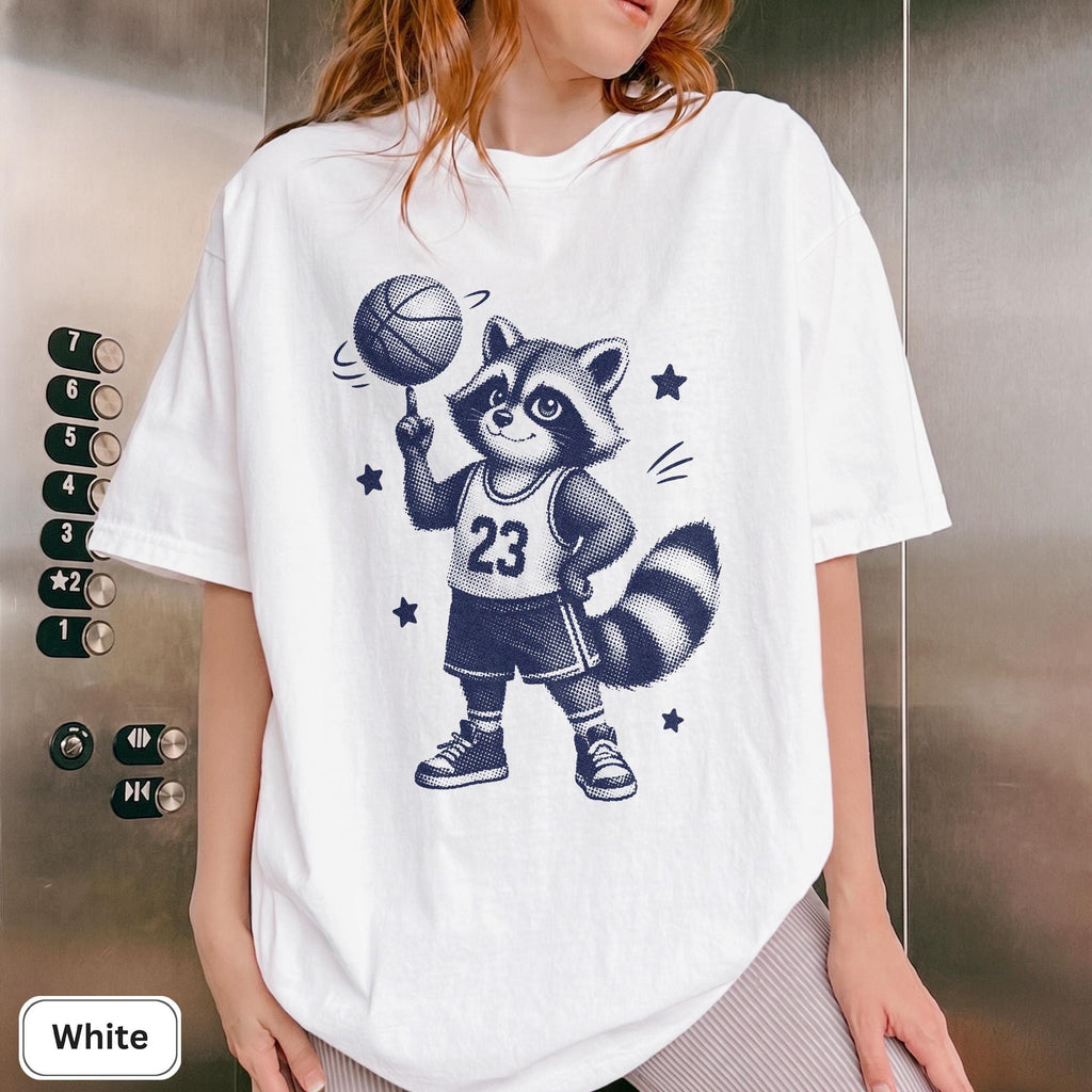 Raccoon Basketball Animal Hoops Tee Basketball Lover Unisex T-shirt, Sweatshirt, Hoodie (3)