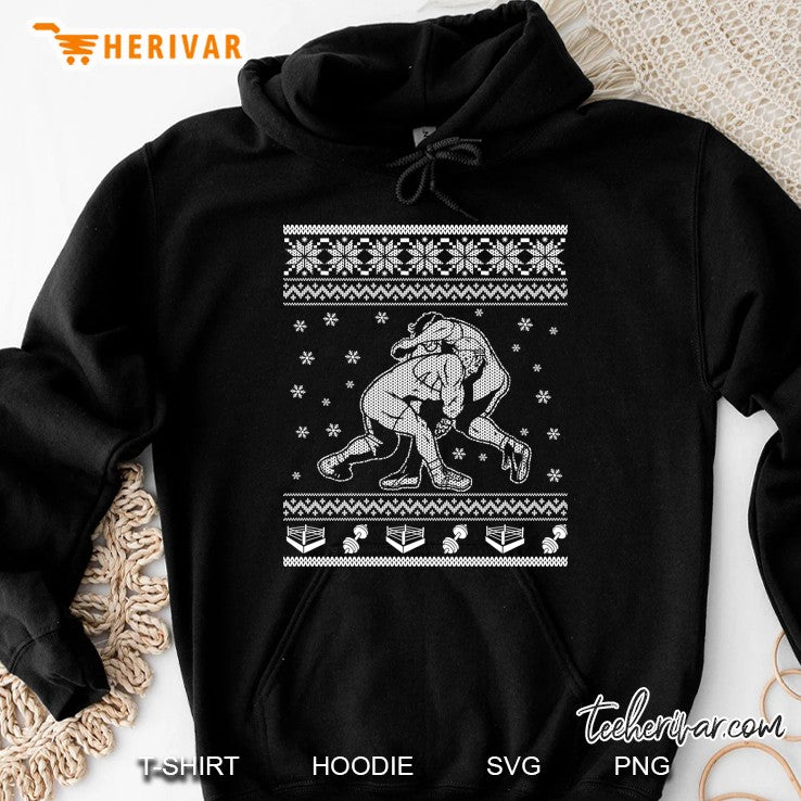 Wrestling Wrestlers Ugly Christmas Sweater Style