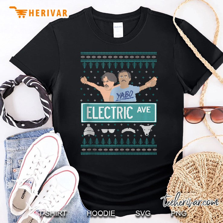 Pardon My Take Electric Avenue Ugly Christmas Sweater Tank Top
