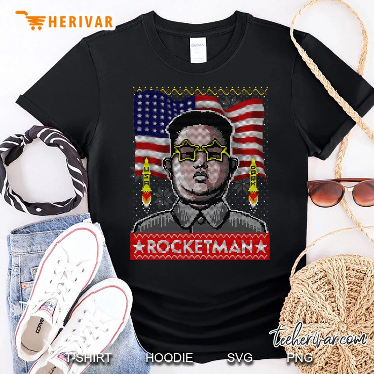 Rocketman Kim Jong Un Funny Trump Ugly Christmas Sweater