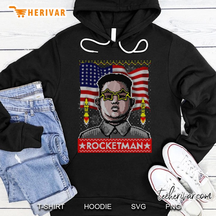 Rocketman Kim Jong Un Funny Trump Ugly Christmas Sweater