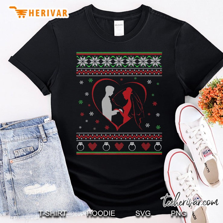 Wedding Bride And Groom Ugly Christmas Sweater Style