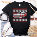 Vintage American Muscle Car Guy Ugly Christmas Sweater Style