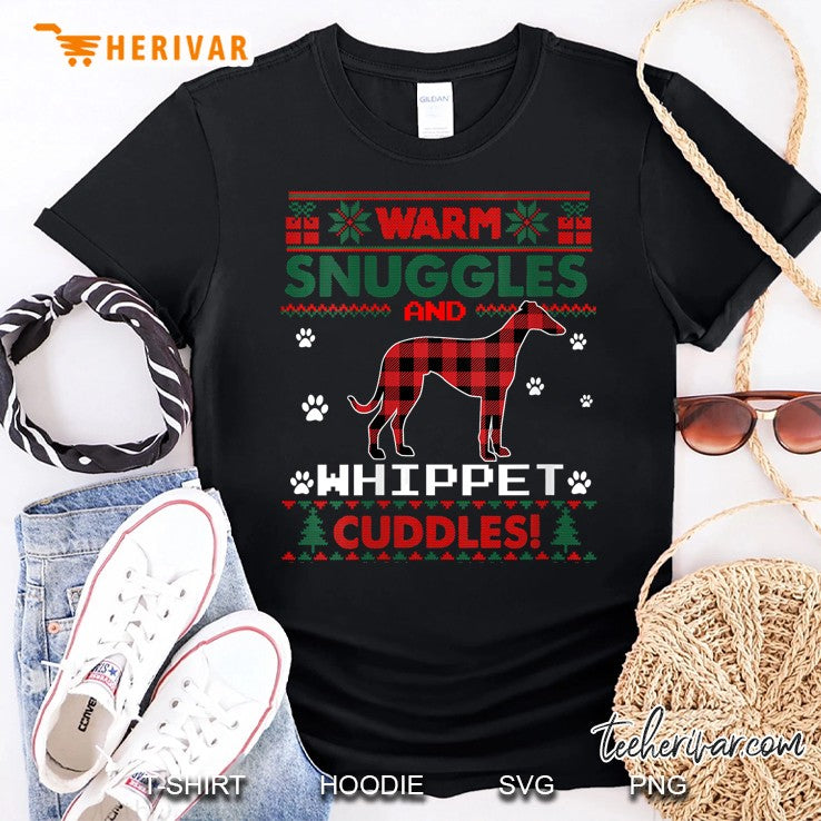 Womens Whippet Dog Christmas Pajama Shirt Ugly Christmas Sweater