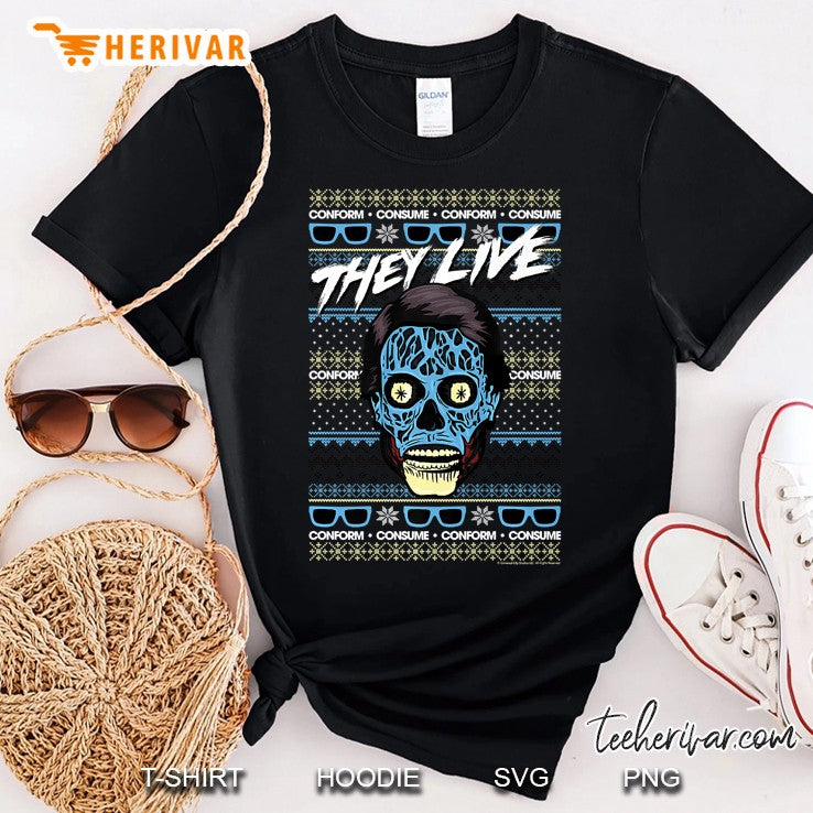 They Live Christmas Alien Ugly Sweater Premium