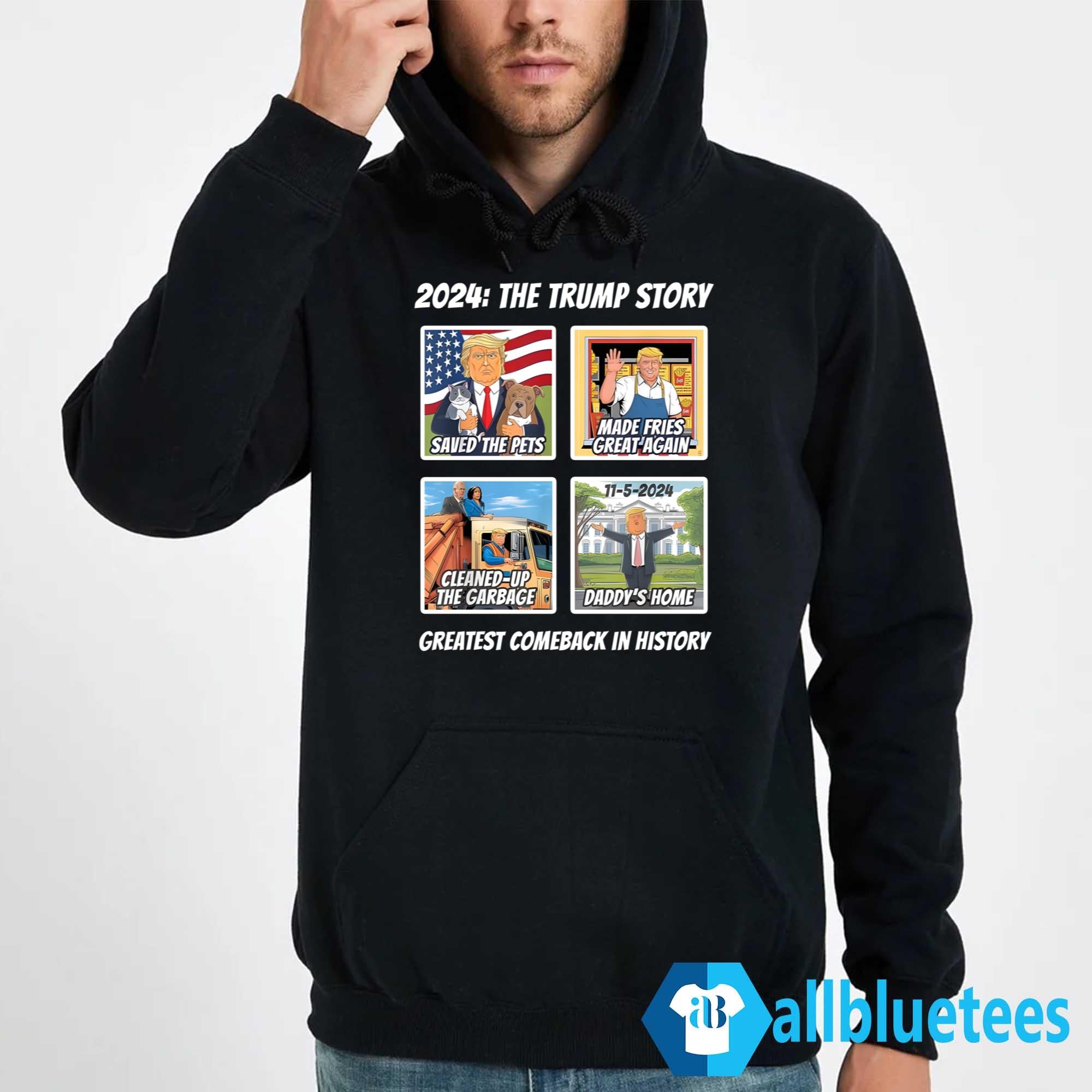 2024 The Trump Story Greatest Comeback In History Shirt