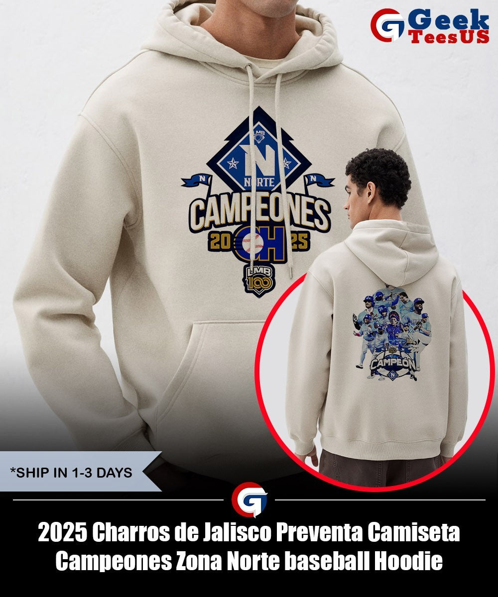 2025 Charros de Jalisco Preventa Camiseta Campeones Zona Norte baseball shirt