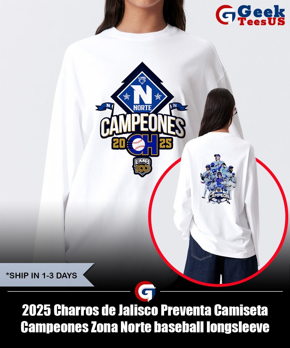 2025 Charros de Jalisco Preventa Camiseta Campeones Zona Norte baseball shirt