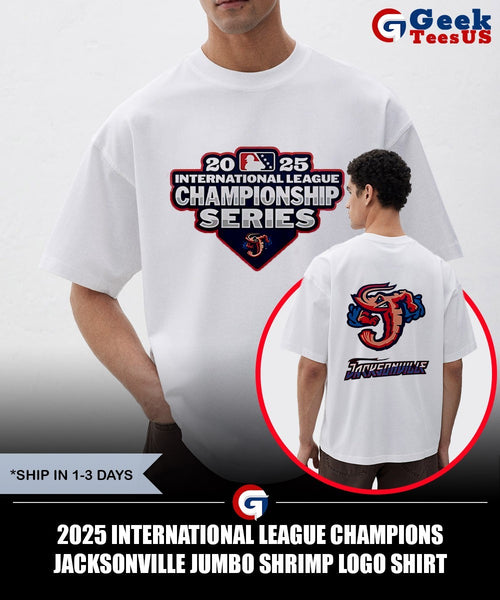 2025 International League Champions Jacksonville Jumbo Shrimp logo shirt