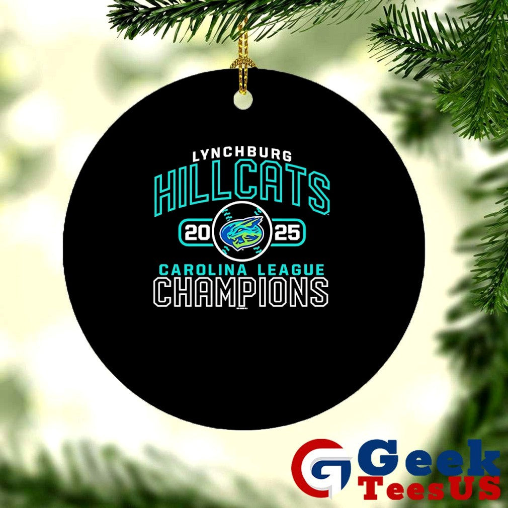 2025 Lynchburg Hillcats Store Carolina League Champions logo shirt