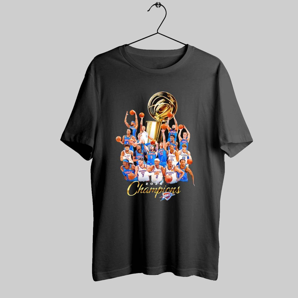 2025 NBA Champions Oklahoma City Thunder Basketball T-shirt