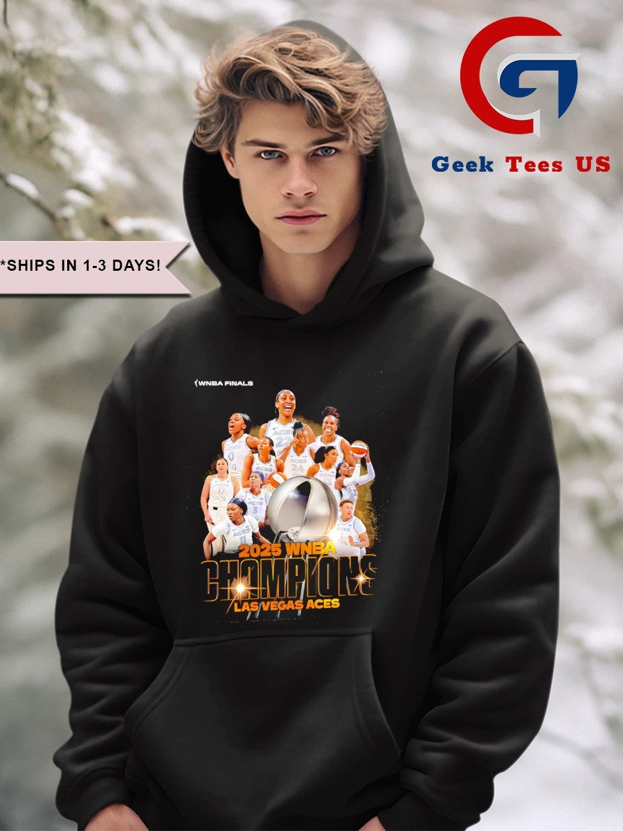2025 WNBA Champions Las Vegas Aces basketball poster shirt