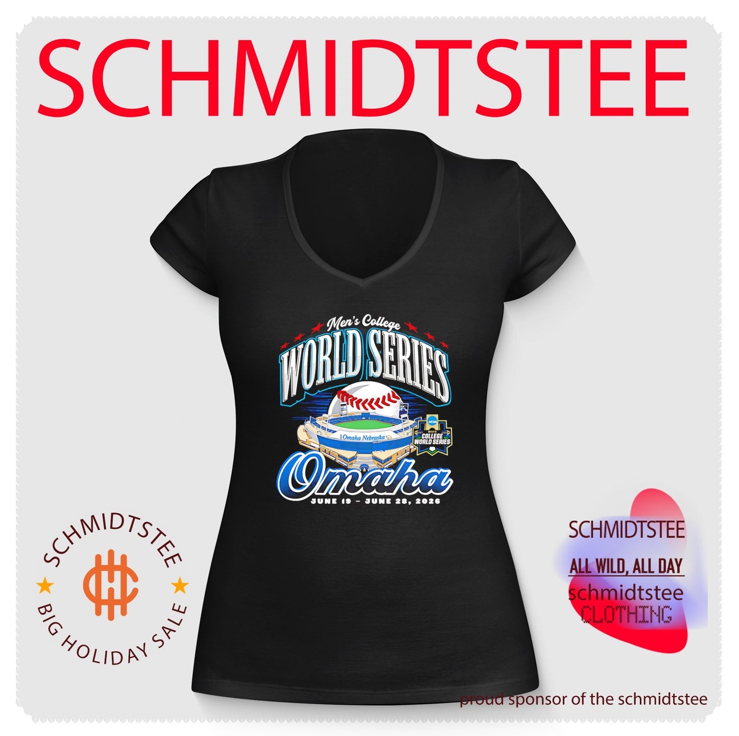 2026 Men’s College World Series Stadium Omaha shirt