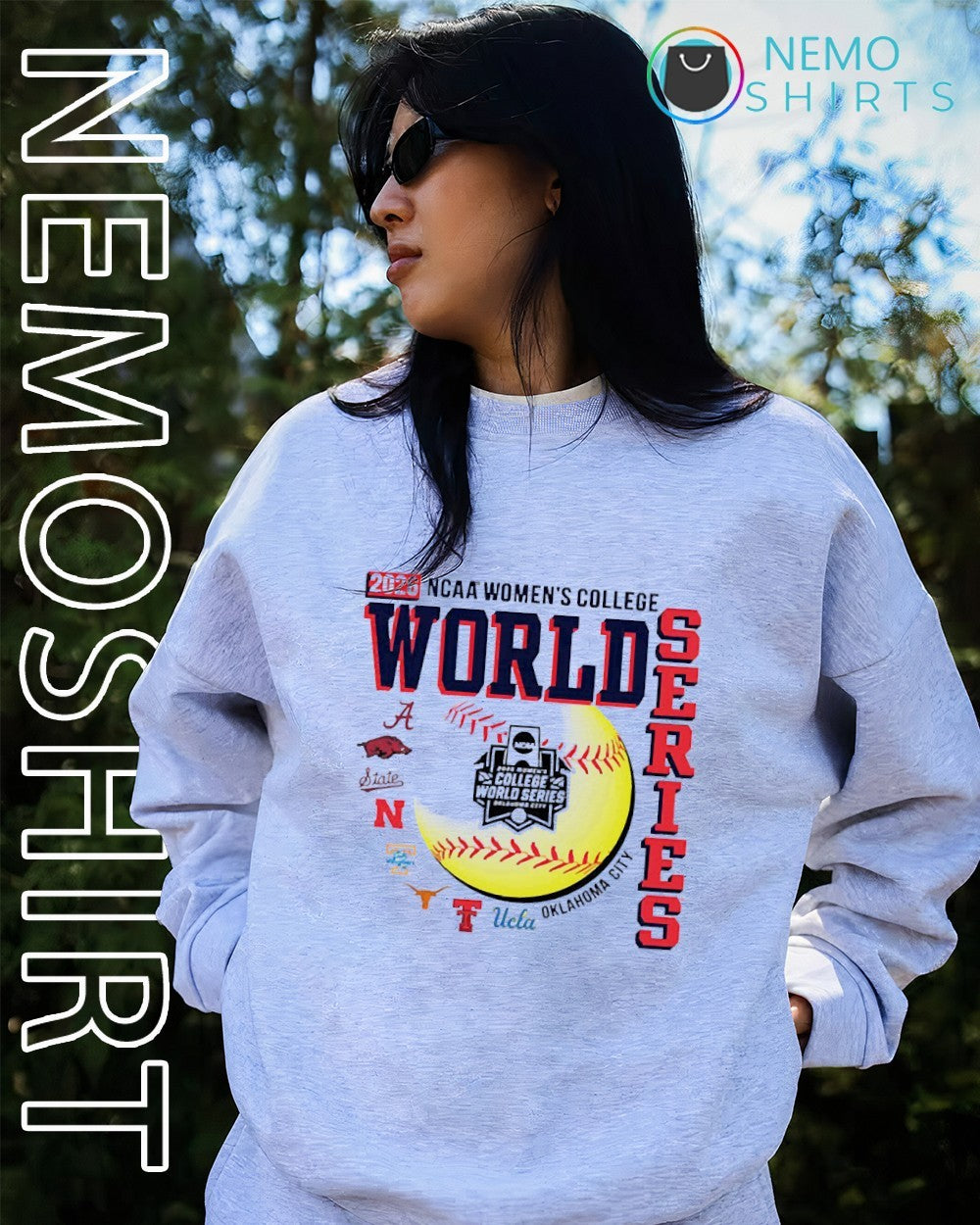 2026 NCAA women’s College World Series 8 teams softball shirt