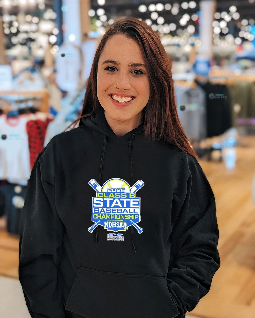 2026 NDHSAA Class B Baseball State Championship logo shirt