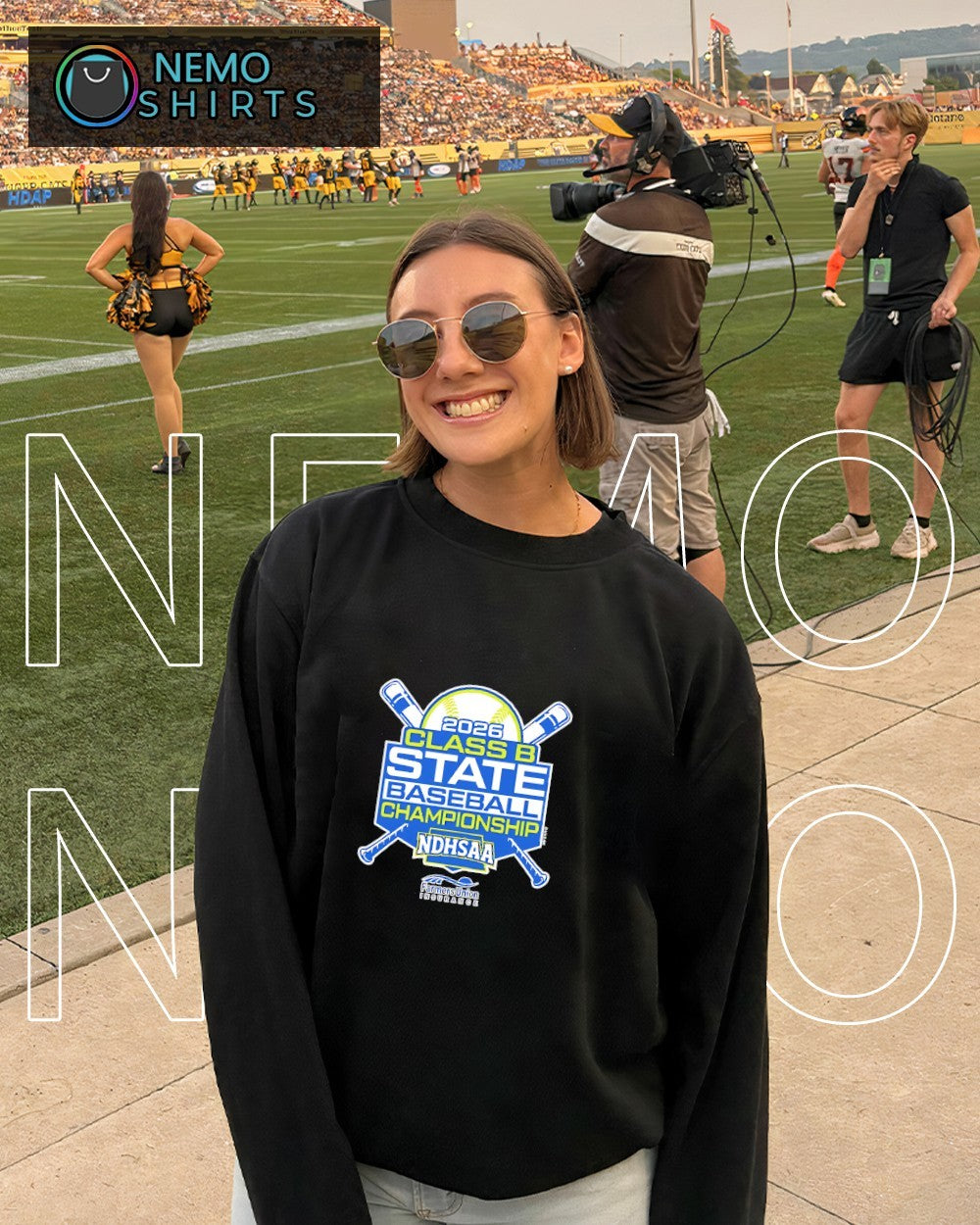 2026 NDHSAA Class B Baseball State Championship logo shirt