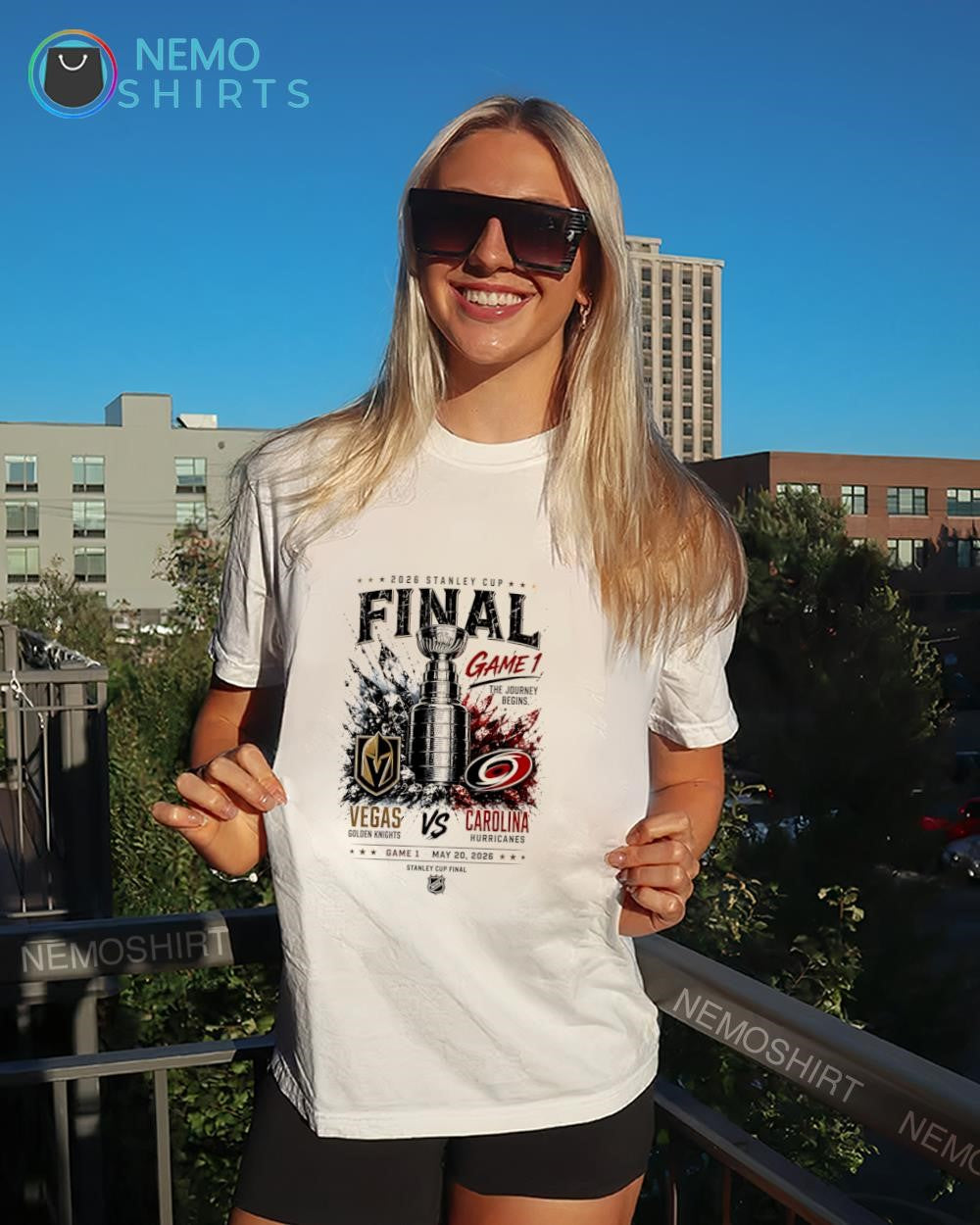 2026 Stanley Cup Final Golden Knights vs Hurricanes the journey ends here game 1 shirt