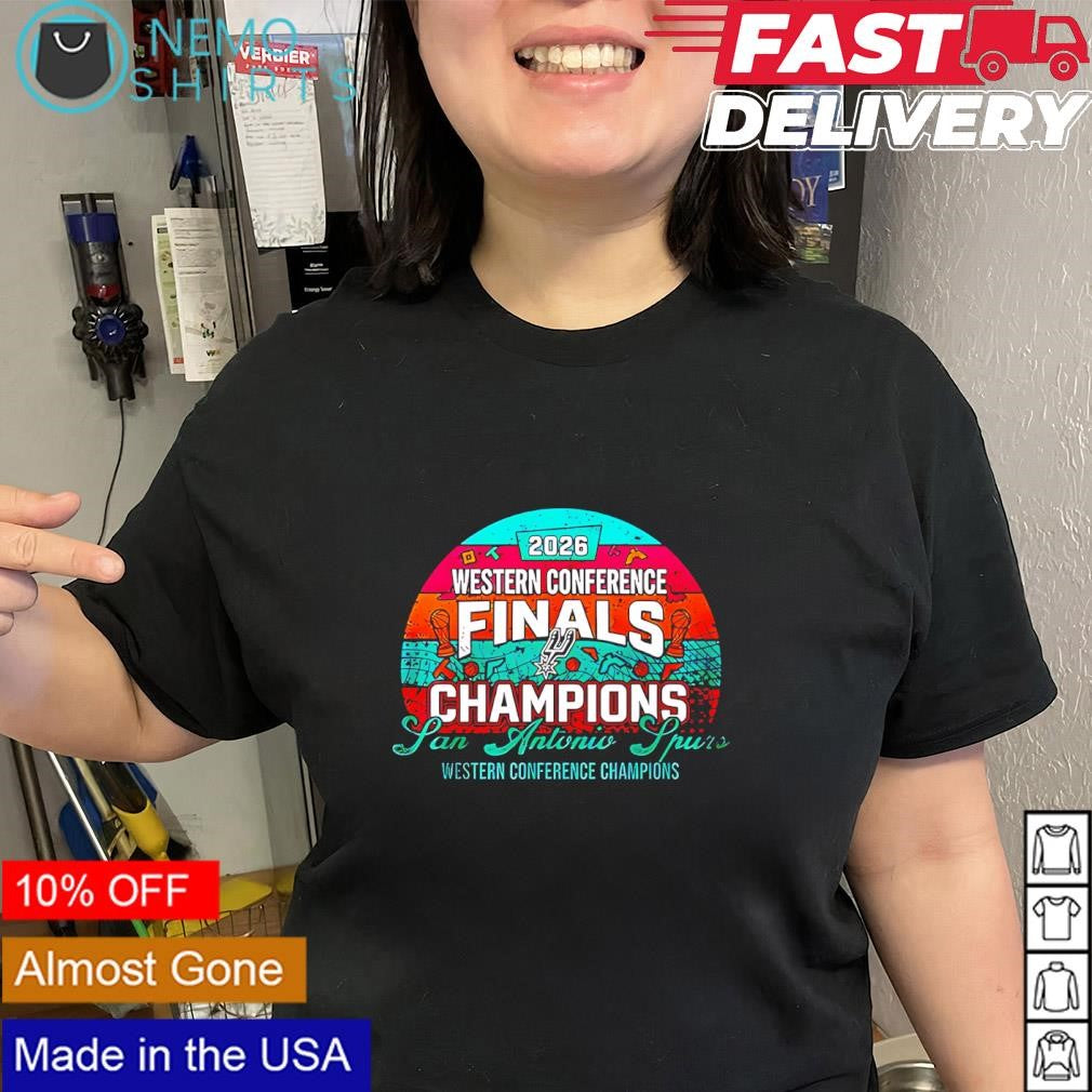 2026 Western Conference Finals Champions San Antonio Spurs logo shirt
