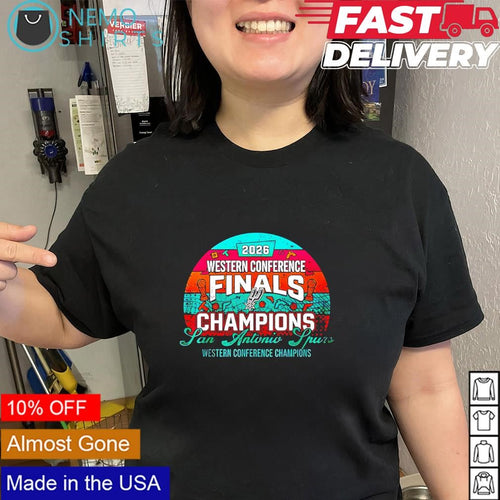 2026 Western Conference Finals Champions San Antonio Spurs logo shirt