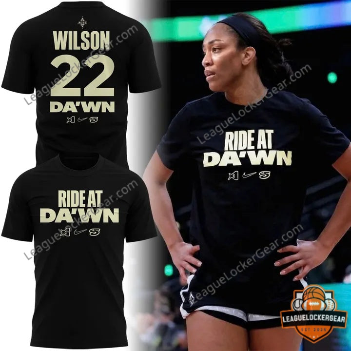 2026 Las Vegas Aces Ajas Ride at Dawn T-Shirt