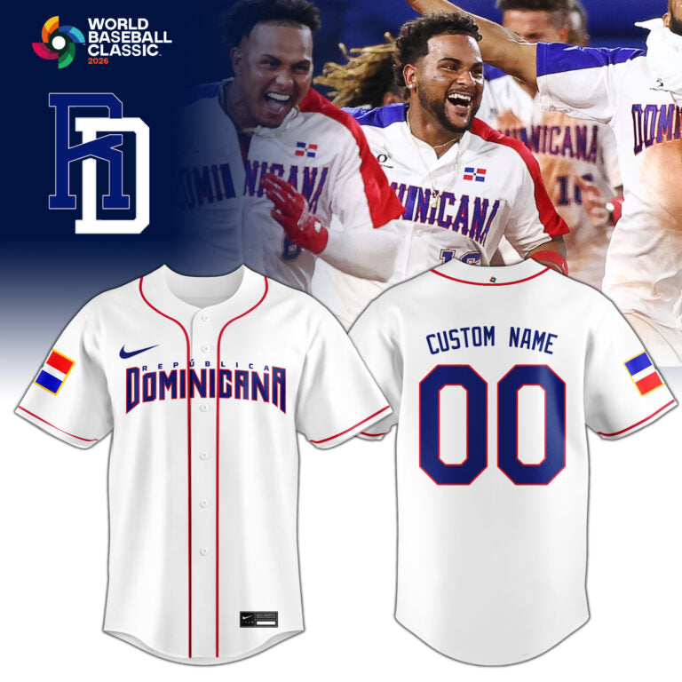 Dominican Republic World Baseball Classic 2026 Custom Baseball Jersey