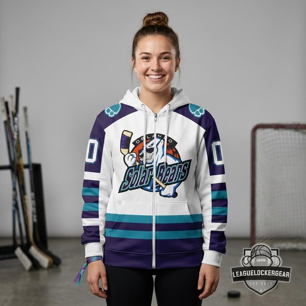 Orlando Solar Bears Personalized 2026 Throwback Hoodie