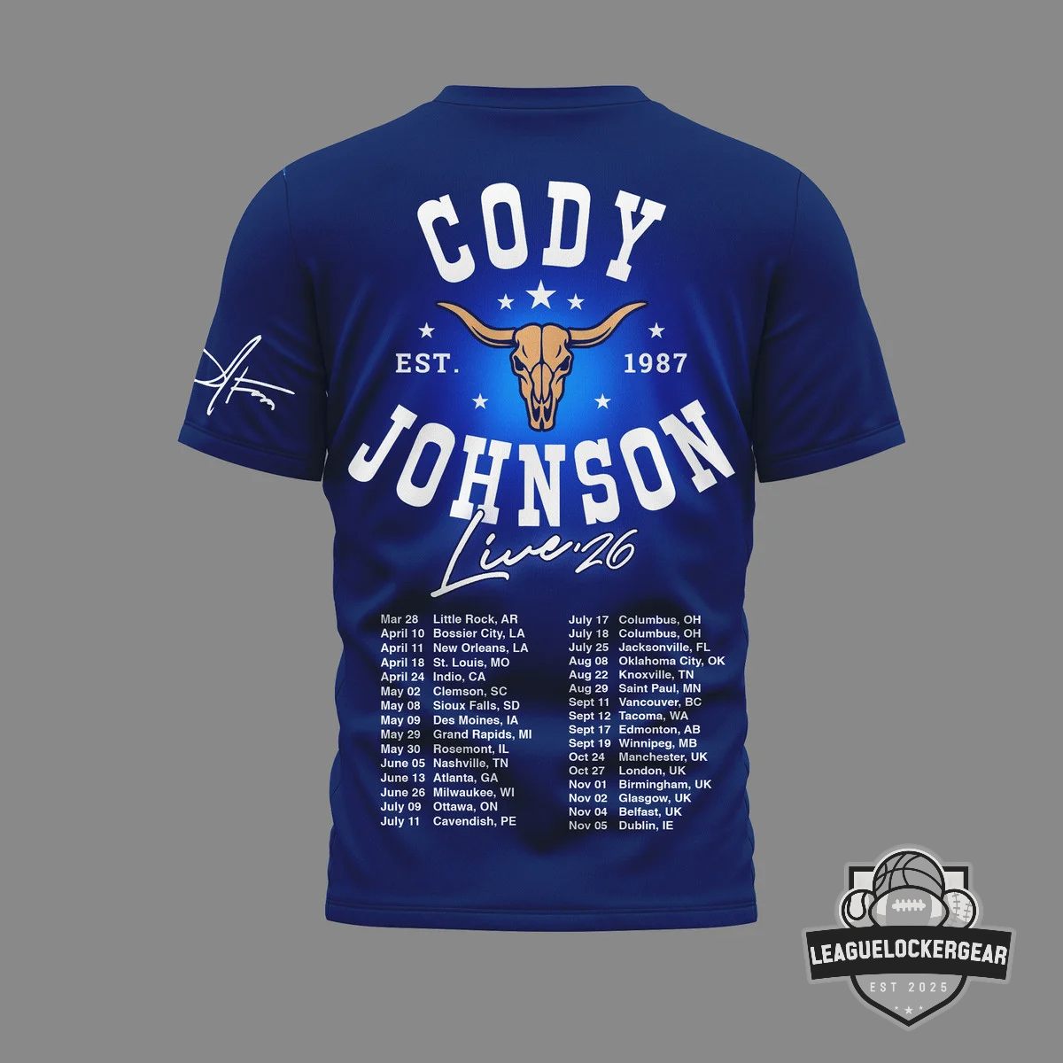 Cody Johnson Live ’26 Tour Signature T-Shirt
