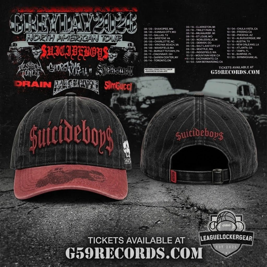 $uicideboy$ Grey Day 2026 North American Tour Baseball Jersey