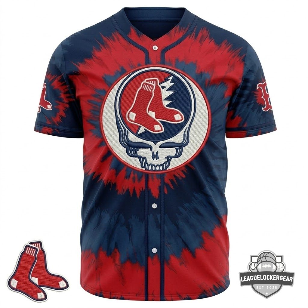 Boston Red Sox x Grateful Dead Baseball Jersey