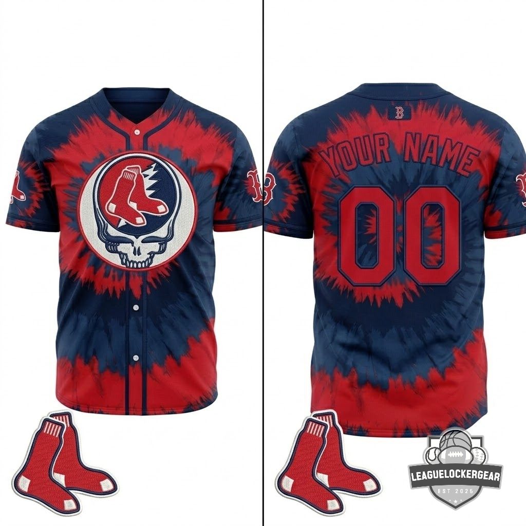 Boston Red Sox x Grateful Dead Baseball Jersey