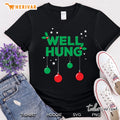Funny Christmas Tree Lights Ugly Sweater Well Hung Party Pullover