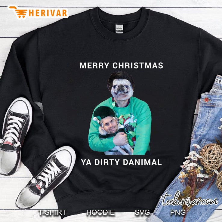 Merry Christmas Ya Dirty Danimal Pugly Sweater Premium