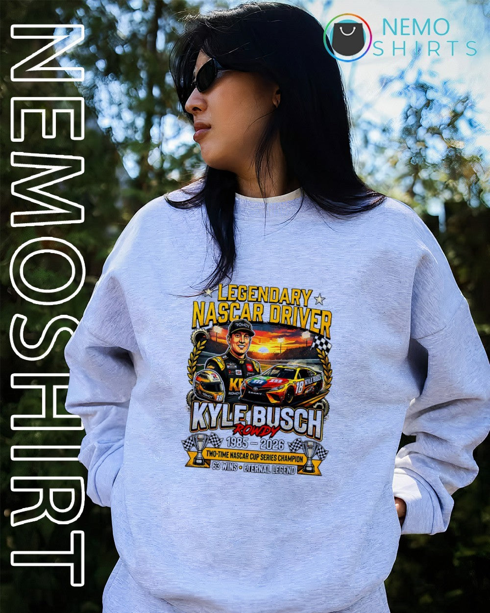 Legendary NASCAR driver Kyle Busch1985-2026 two time cup series champion shirt