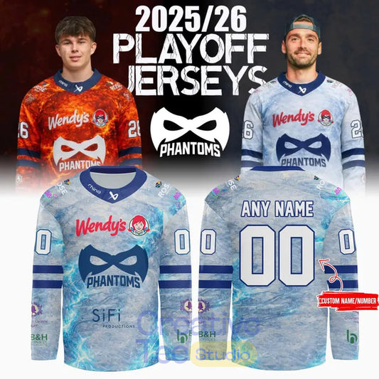 Peterborough Phantoms 2025/26 Season Play-off Custom Hockey Jersey