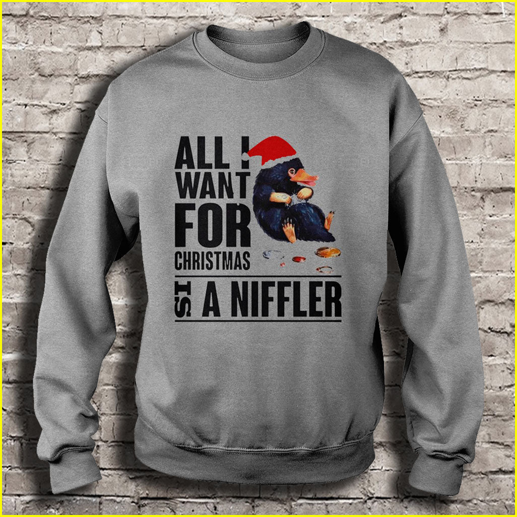 All I want for Christmas is a Niffler Ugly Christmas Sweater
