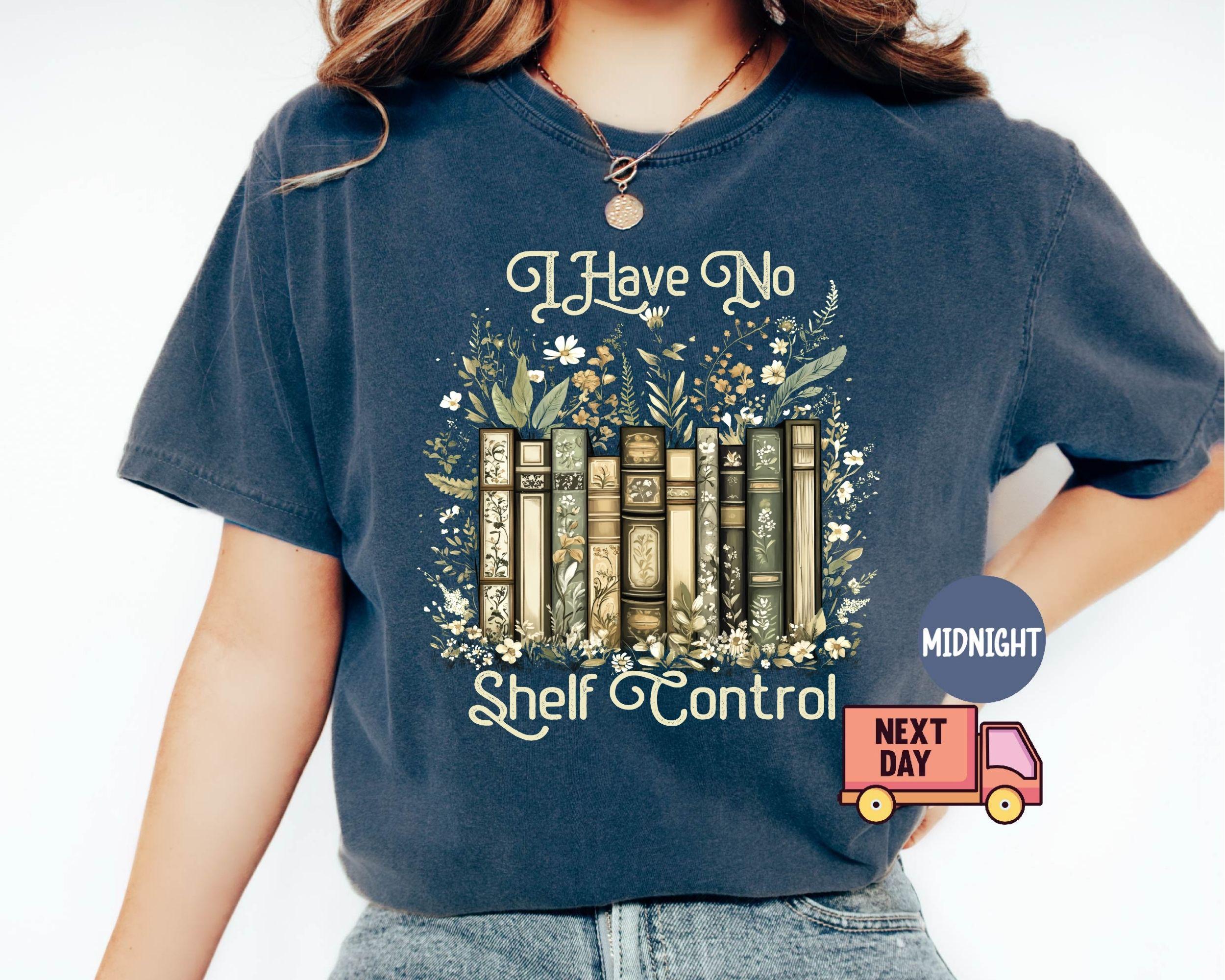 Comfort Colors Shelf Control Bookworm Book Librarian Book Lover Tee Reading Teacher Reading Tee (4)