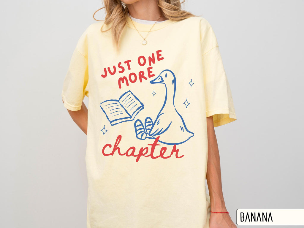More Chapter Silly Goose Book Lover Bookish Reading Unisex T-shirt, Sweatshirt, Hoodie (4)