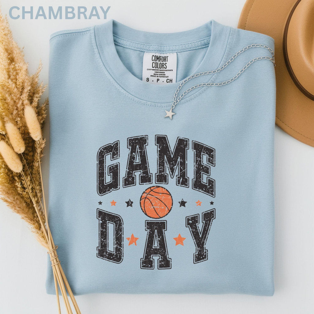 Comfort Colors Retro Basketball Game Day Basketball Player Basketball Season Basketball Mom (4)