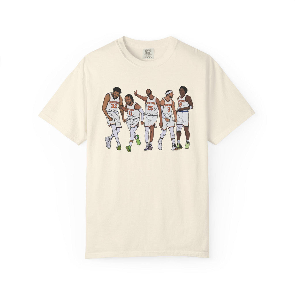 Knicks Team Jalen Brunson Kat Mikal Bridges Josh Hart Og Comfort Colors (4)