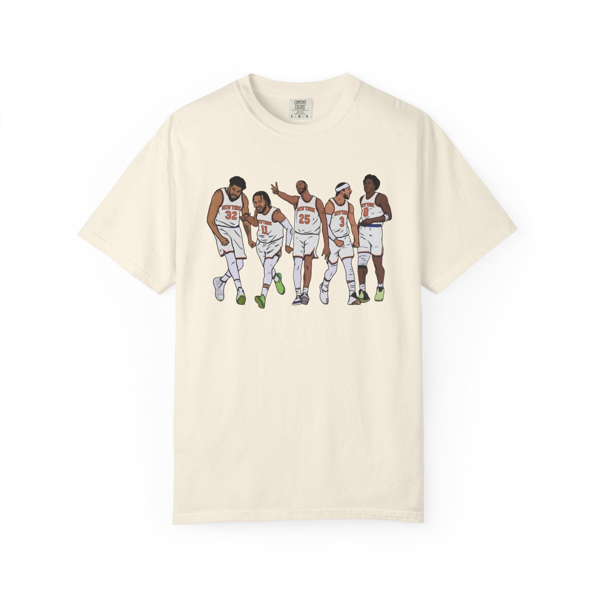Knicks Team Jalen Brunson Kat Mikal Bridges Josh Hart Og Comfort Colors (4)