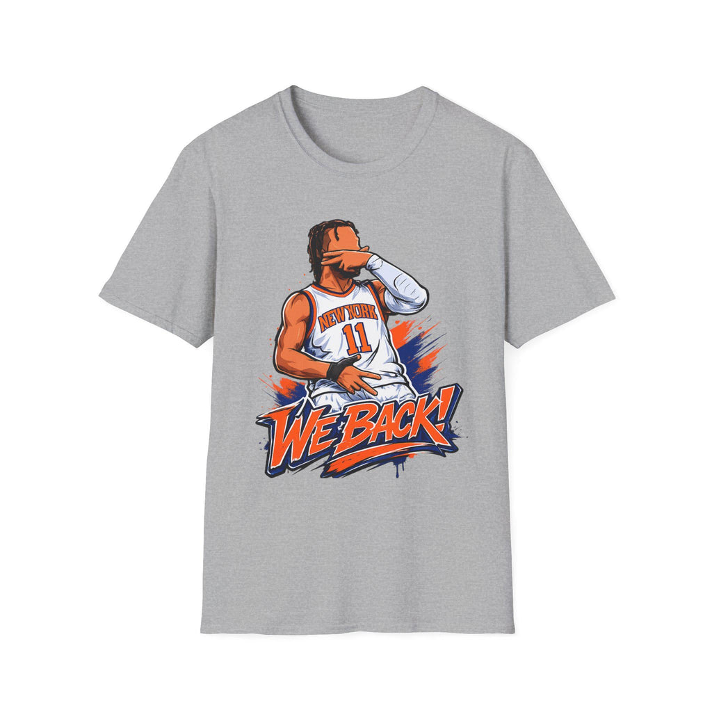 Knicks Brunson Back Team York Squad Goals White Tee Softstyle East (4)