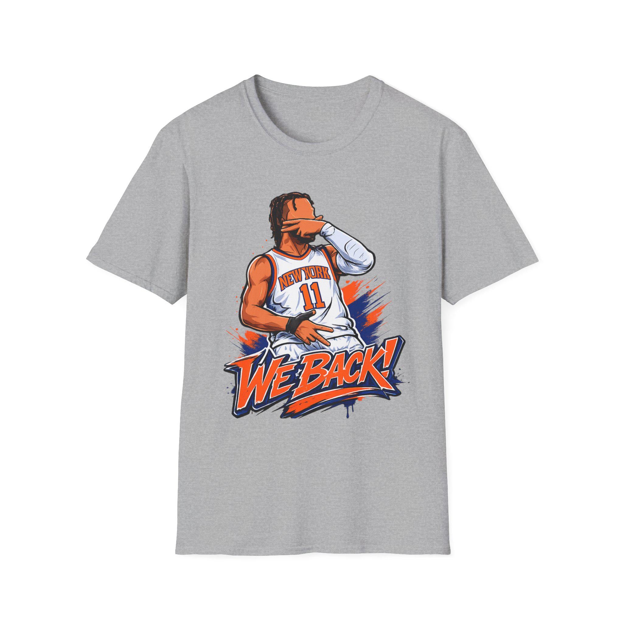 Knicks Brunson Back Team York Squad Goals White Tee Softstyle East (4)